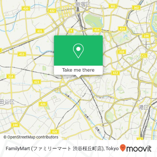 FamilyMart (ファミリーマート 渋谷桜丘町店) map