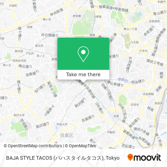 Baja Style Tacos map