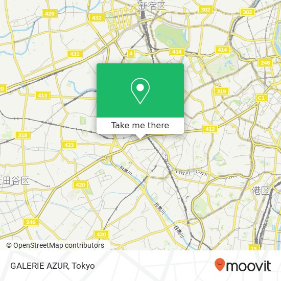 GALERIE AZUR map