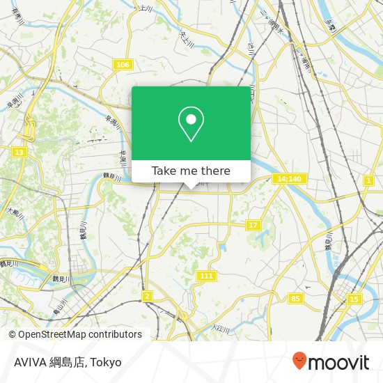 AVIVA 綱島店 map
