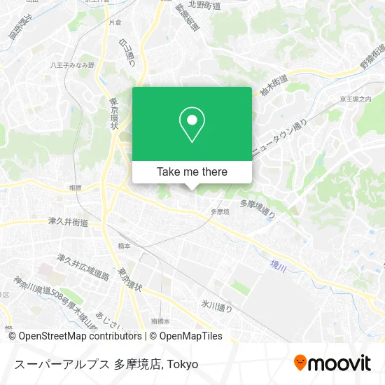 スーパーアルプス 多摩境店 map