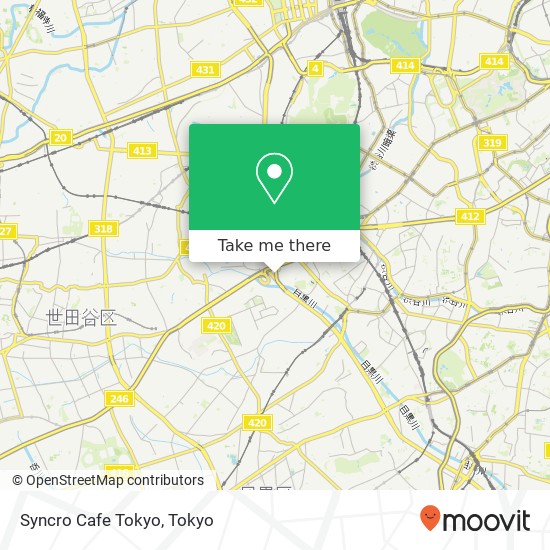 Syncro Cafe Tokyo map