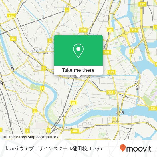 kizuki ウェブデザインスクール蒲田校 map