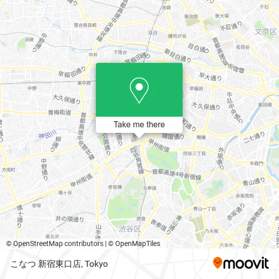 Konatsu Shinjuku East Exit Branch map
