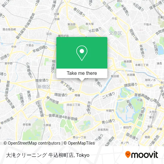 大滝クリーニング 牛込柳町店 map
