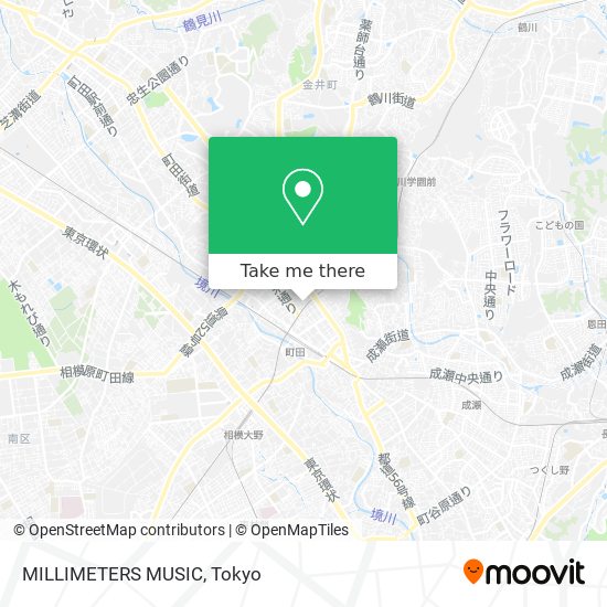 MILLIMETERS MUSIC map