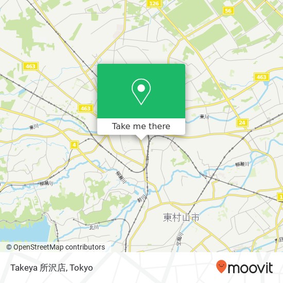 Takeya 所沢店 map