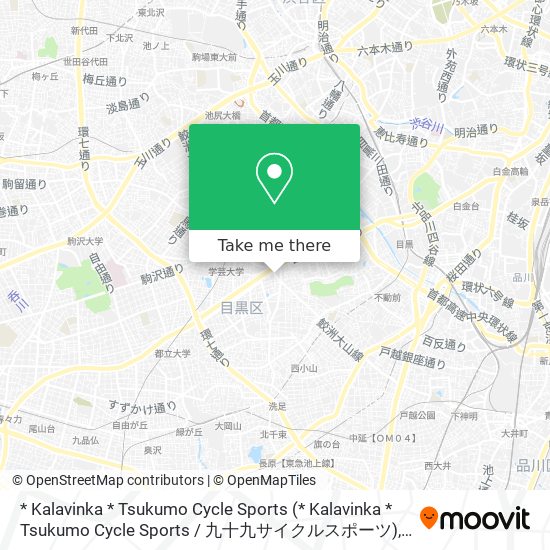 * Kalavinka * Tsukumo Cycle Sports map