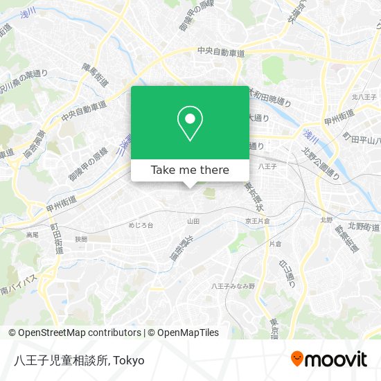 八王子児童相談所 map