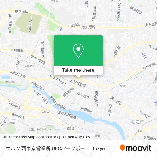 マルツ 西東京営業所 UECパーツポート map