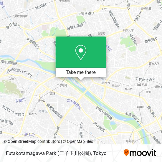 Futakotamagawa Park (二子玉川公園) map