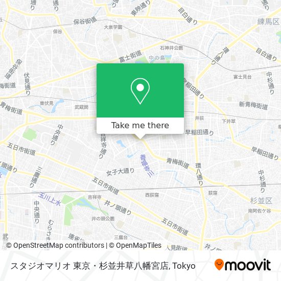スタジオマリオ 東京・杉並井草八幡宮店 map