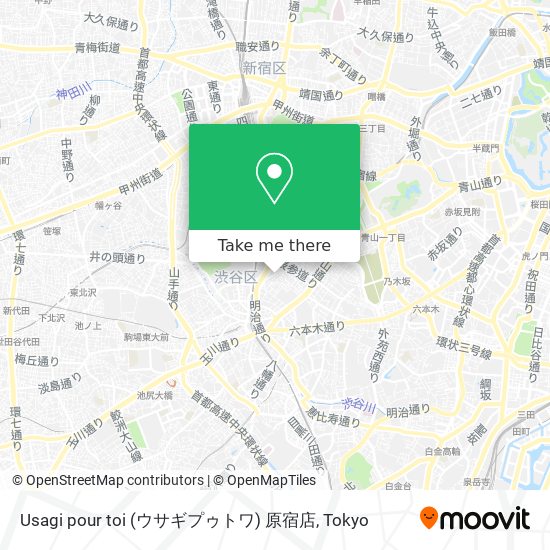 Usagi pour toi (ウサギプゥトワ) 原宿店 map