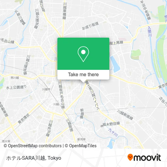 Hotel Sara Kawagoe map