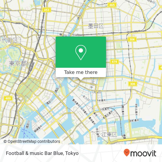 Football & music Bar Blue map