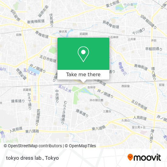 tokyo dress lab. map