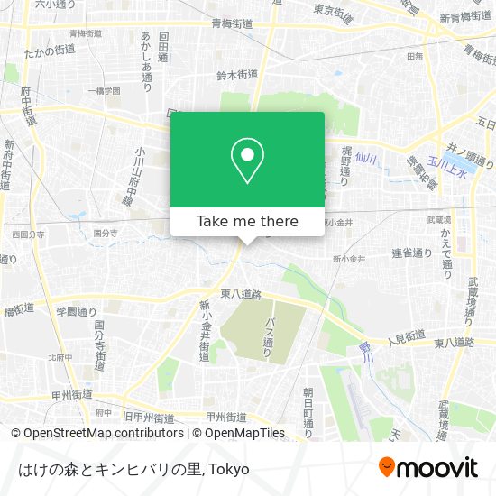 はけの森とキンヒバリの里 map