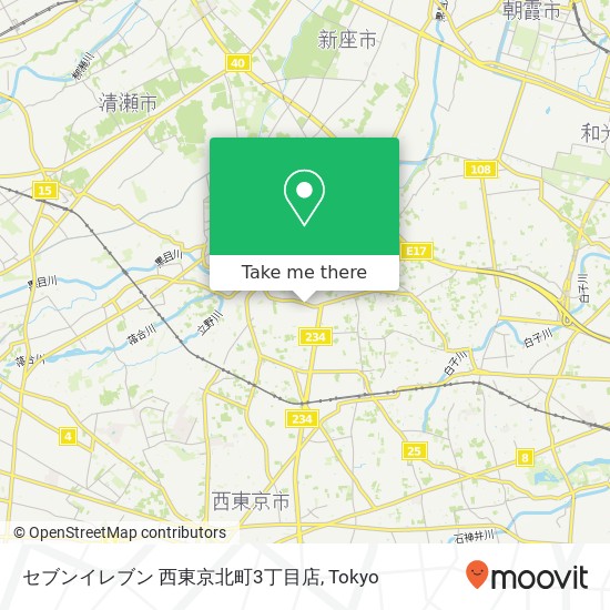 セブンイレブン 西東京北町3丁目店 map