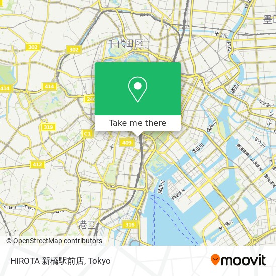 HIROTA 新橋駅前店 map