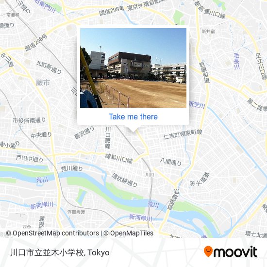 川口市立並木小学校 map