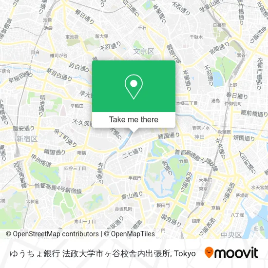 ゆうちょ銀行 法政大学市ヶ谷校舎内出張所 map