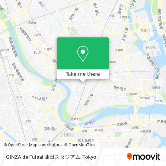 GINZA de Futsal 蒲田スタジアム map