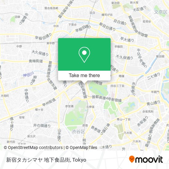 新宿タカシマヤ 地下食品街 map