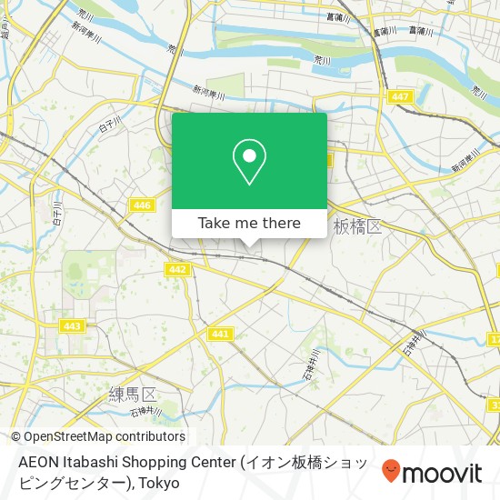 AEON Itabashi Shopping Center (イオン板橋ショッピングセンター) map