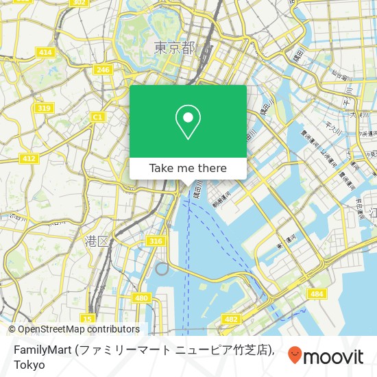 FamilyMart (ファミリーマート ニューピア竹芝店) map