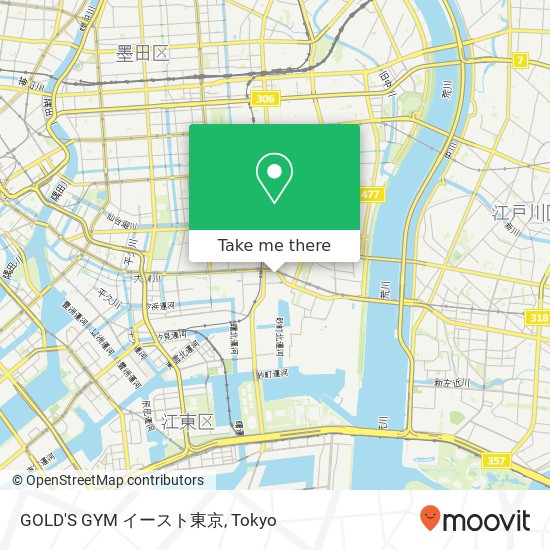 GOLD'S GYM イースト東京 map