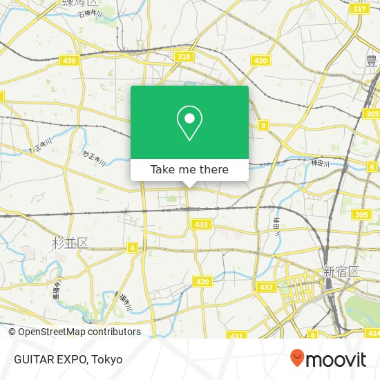 GUITAR EXPO map