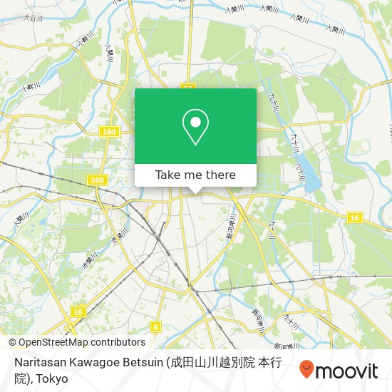 Naritasan Kawagoe Betsuin (成田山川越別院 本行院) map