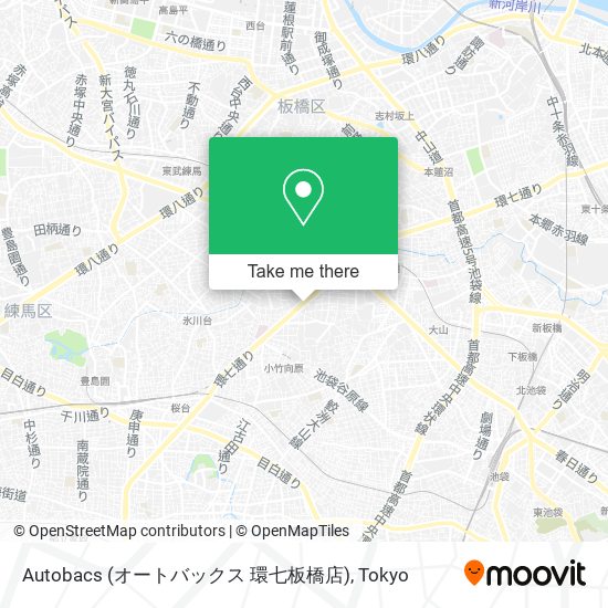 Autobacs (オートバックス 環七板橋店) map