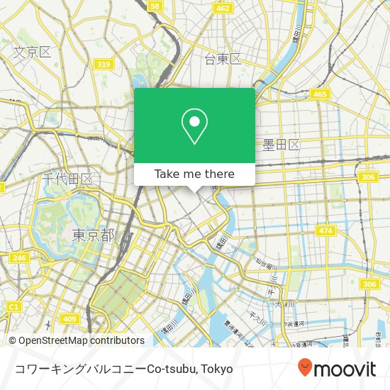 コワーキングバルコニーCo-tsubu map
