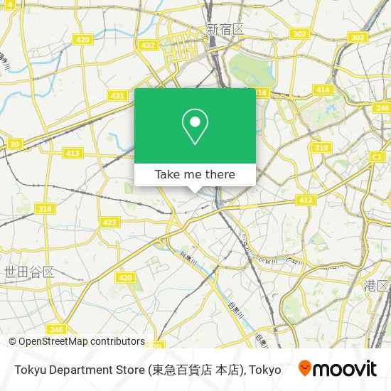 Tokyu Department Store (東急百貨店 本店) map