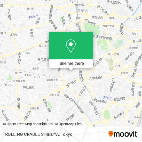 ROLLING CRADLE SHIBUYA map