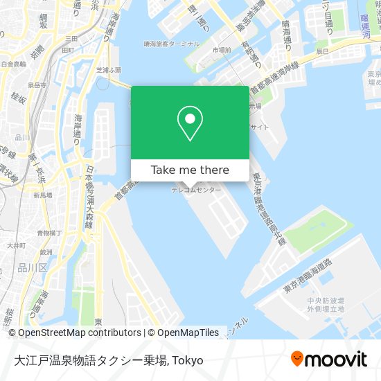 大江戸温泉物語タクシー乗場 map