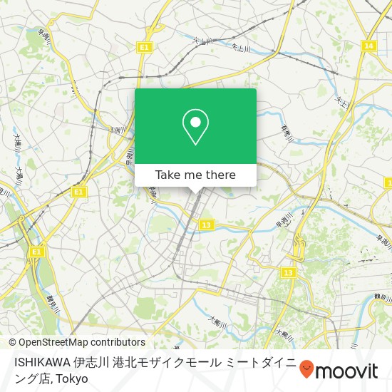 ISHIKAWA 伊志川 港北モザイクモール ミートダイニング店 map