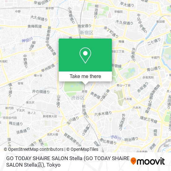 GO TODAY SHAiRE SALON Stella map