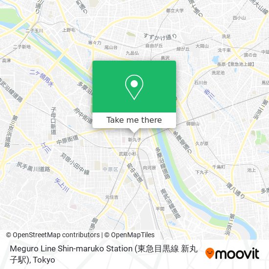 Meguro Line Shin-maruko Station (東急目黒線 新丸子駅) map