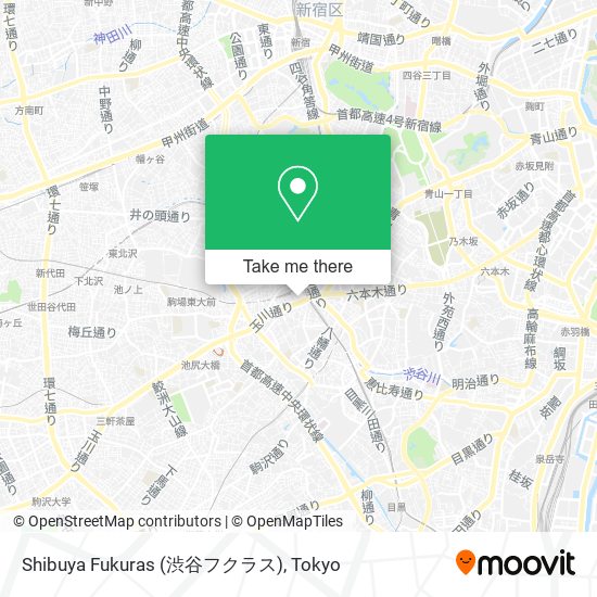 Shibuya Fukuras (渋谷フクラス) map