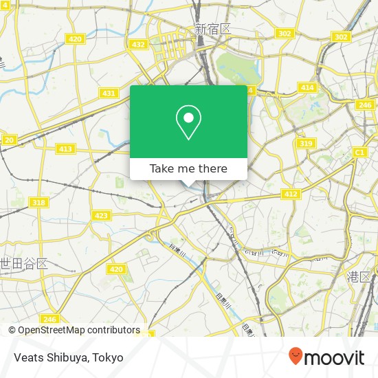 Veats Shibuya map