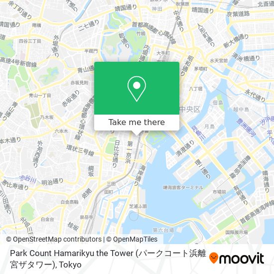 Park Count Hamarikyu the Tower (パークコート浜離宮ザタワー) map