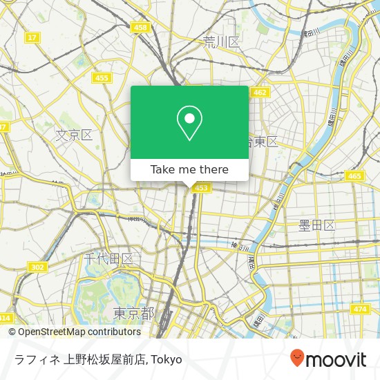ラフィネ 上野松坂屋前店 map
