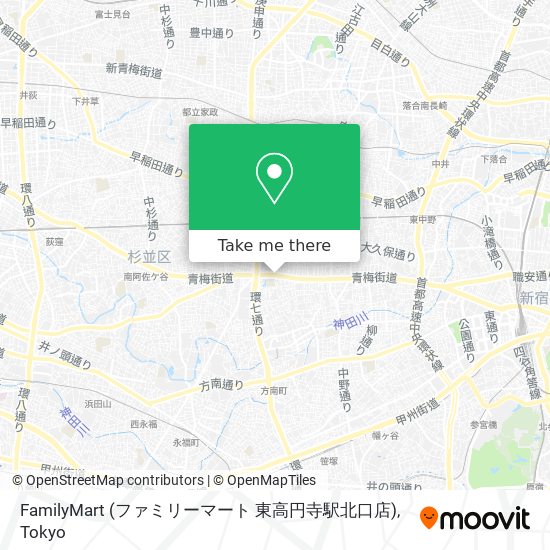 FamilyMart (ファミリーマート 東高円寺駅北口店) map