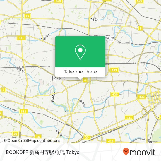 BOOKOFF 新高円寺駅前店 map