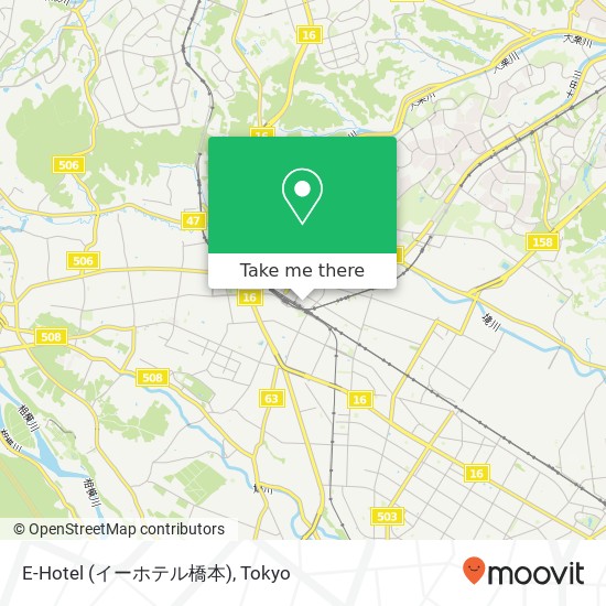 E-Hotel (イーホテル橋本) map