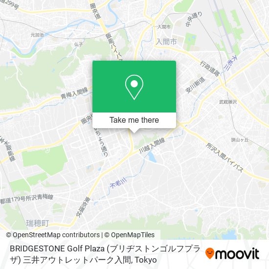 BRIDGESTONE Golf Plaza (ブリヂストンゴルフプラザ)  三井アウトレットパーク入間 map