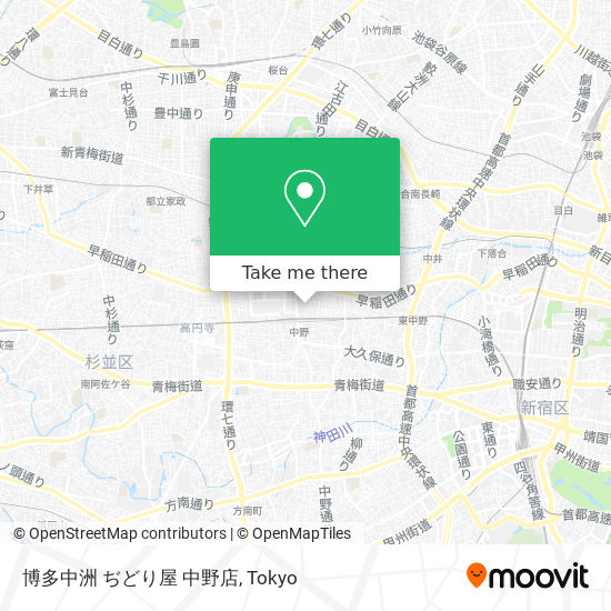 博多中洲 ぢどり屋 中野店 map