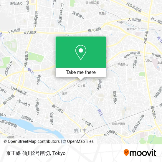 京王線 仙川2号踏切 map